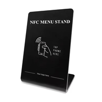 Personnalisable NFC QR Google Review Tap Tag Table Menu Livret 13.56MHz RFID Chip Stand pour Restaurant Hôtel Carte de Visite