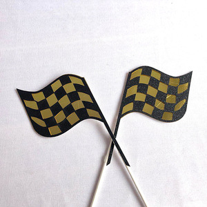 Adorno de acrílico para pastel con diseño de miel y dulzura, doble capa, bandera dorada, decoración de cumpleaños, adorno para pastel - Product Image 2