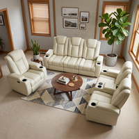 VANBOW, Modernes Ergonomisches Ecksofa Heimkino-Sitzgruppe Elektrische Relaxliege für Wohnzimmer mit USB-Anschlüssen