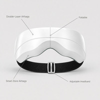 Masque de massage oculaire chauffant pour le travail au bureau, utilisation prolongée devant un ordinateur, soulagement des douleurs oculaires, pliable, portable, design silencieux, pour adultes