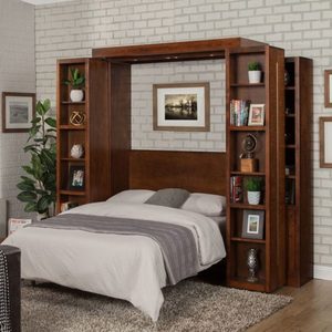 Cbmmart Tùy Chỉnh Thiết Kế Tiết Kiệm Không Gian 12ft Dài Tủ Quần Áo Tường Tủ Xoay Vô Hình Murphy Giường Kết Hợp Cho Nhà Xây Dựng - Product Image 1