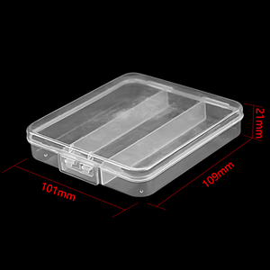 Boîte à appâts multifonctionnelle LS3 pour appâts souples et durs Emballage en plastique transparent Conteneur <span class=keywords><strong>de</strong></span> stockage Étiquettes avec logo personnalisé Boîte à leurres - Product Image 2