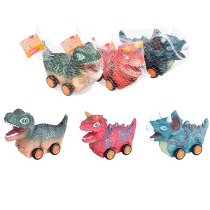 รถของเล่นไดโนเสาร์แบบล้อหมุนอิสระ รุ่น SL Models สเกล 1:64 ผลิตจากพลาสติกไวนิลคุณภาพสูง น่ารัก เหมาะสำหรับเด็ก - Product Image 3