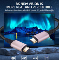Usine hdmi 8k 60hz 4K 120hz câble fibre optique earc hdmi vers hdmi aoc câble 100 métros ps5 tv av 50 mètres bobine 48gbps