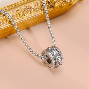 <span class=keywords><strong>Collana</strong></span> <span class=keywords><strong>con</strong></span> Croce in Acciaio Inossidabile Resistente allo Sbiadimento, <span class=keywords><strong>Ciondolo</strong></span> Trendy Gotico a <span class=keywords><strong>Dente</strong></span> di Lupo Hip-hop per Uomo, <span class=keywords><strong>Ciondolo</strong></span> Trendy a Forma di Ali e Teschio - Product Image 4