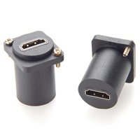 Adaptateur de passage femelle-femelle de type D pour interface multimédia haute définition, montage sur panneau
