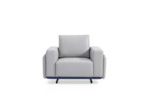 एम एंड डब्ल्यू लाइट लक्जरी आरामदायक चमड़े के सोफे लिविंग रूम फर्नीचर सोफे - Product Image 4