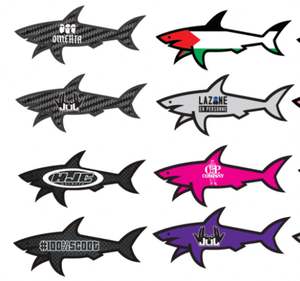 Nuevas pegatinas decorativas impresas con UV de gran venta 2025, estilo de dibujos animados de la bandera de Paul Shark de Bineece, pegatina CP Jul Vrunk Marsella - Product Image 1