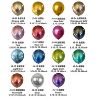 Fournisseur en gros de ballons métalliques de 10 pouces, 100 pièces/sac, usine de ballons en latex métallique de Chine, fabricant de ballons de fête