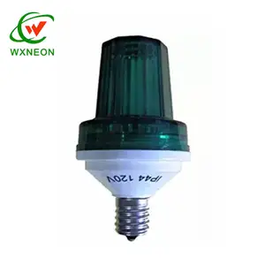 Smart LED Strobe Bulb IP66 Waterproof 60-80 Flash Rate 110V E27 Base Emits Warm White Yellow Red Green Light