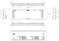 Monitor LCD FEELWORLD FRM701G para Montaje en Rack, Doble Pantalla de 7 Pulgadas, 3RU, Alta Resolución, 12G-SDI, 4K HDMI, Pantalla de Inicio Personalizada OEM de Fábrica