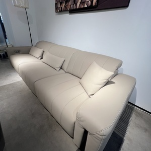 Set di Divani su Misura con Vera Pelle e Imbottitura in Spugna, Design Moderno, <span class=keywords><strong>Dimensioni</strong></span> Regolabili per Interni di Ville - Product Image 4