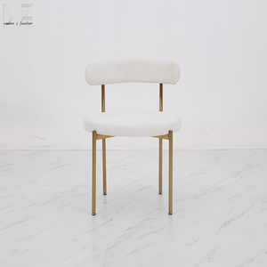 कॉर्डिक इतालवी गोल संगमरमर रसोई रसोई कमरे के लिए सरल आधुनिक लक्जरी सिंइंड स्टोन डाइनिंग टेबल सेट - Product Image 4