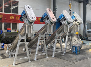 Butir Sekrup Auger Lift/Pasir Beton Sekrup Auger Conveyor/Fleksibel Shaftless Sekrup Auger Conveyor untuk Bubuk - Product Image 5