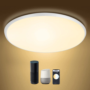 Trang Trí Nhà Đèn Trần <span class=keywords><strong>LED</strong></span> Mờ Âm Nhạc Thông Minh Điều Khiển Từ Xa WiFi RGBCW Đèn Trần <span class=keywords><strong>LED</strong></span> 24W 100-265Vac Hiện Đại - Product Image 4