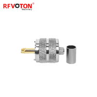 Connecteur RF UHF mâle PL259, convertisseur de connecteur pour câble LMR240 H155 RG8X, connecteur pour applications RF