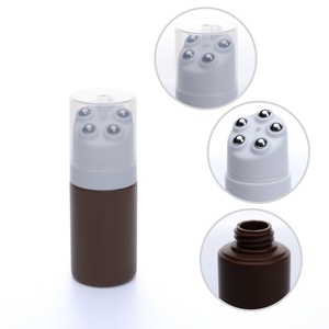 Flacons roll-on en plastique de 0 ml et 100 ml avec 5 billes, pour massage corporel, emballage cosmétique et soins de la peau, flacons à bille pour huiles essentielles - Product Image 1