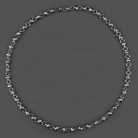 Collier ras du cou personnalisé en acier inoxydable titane Offre Spéciale, nœud fait à la main, vente en gros