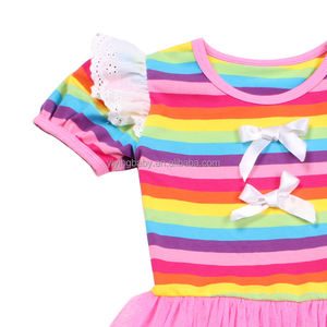 Vestido de Verano con Cuello Redondo y Diseño de Capas de Tul para Niñas Yiying, Tejido Transpirable para Fiestas - Product Image 2