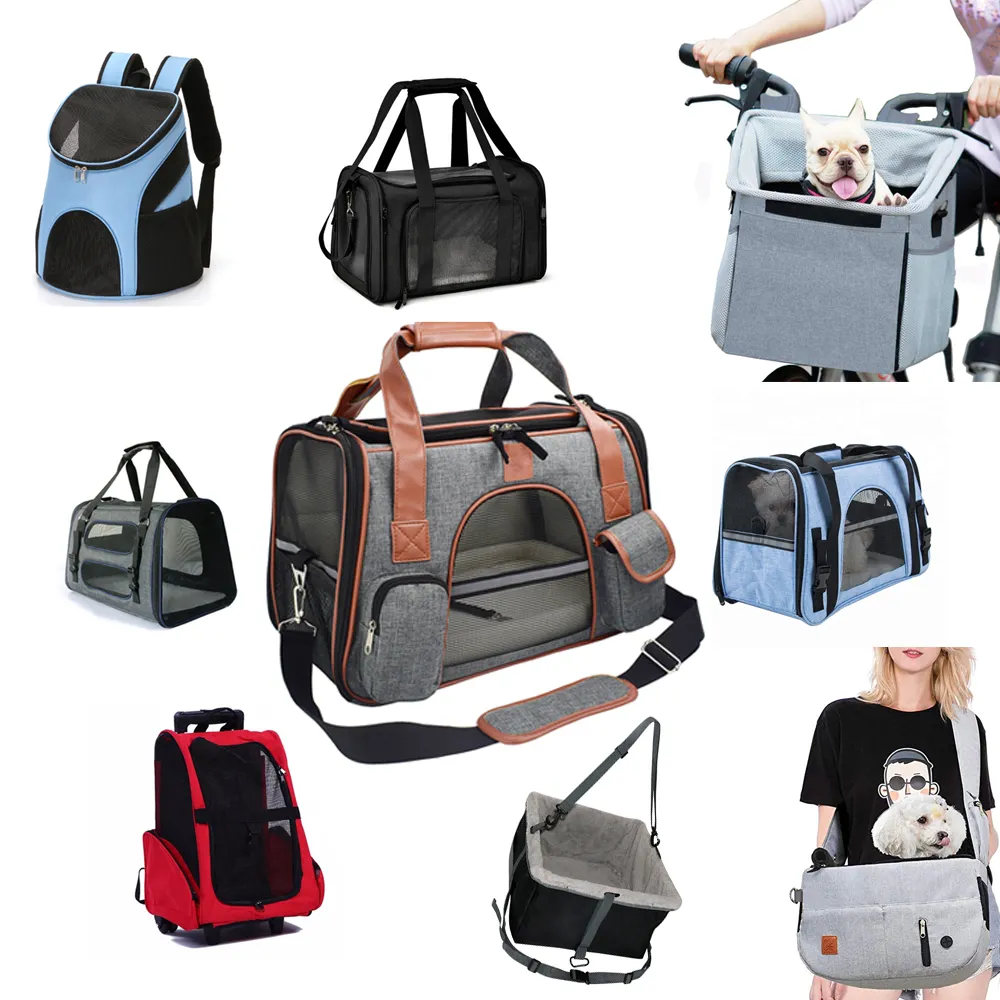 20" 17" Soft Sided Pet Travel Carrying Handbag Airline Approved Pet Carrier