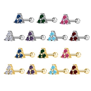 Bông tai dạng khuyên hình bướm hoa bằng thép không gỉ, thuộc bộ sưu tập Giấc mơ đêm hè, thiết kế độc đáo. - Product Image 4