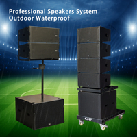 Sistema de Audio Profesional al por Mayor con Altavoz Line Array Doble de 10 Pulgadas con Doble Tweeter y Subwoofer de 18 Pulgadas Resistente al Agua para Fiestas al Aire Libre