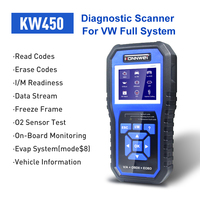 Herramienta de Diagnóstico Completo para Audi VW VAG KONNWEI KW450, Escáner de Transmisión ABS con Reinicio de Aceite, Codificación de Inyectores, Compatibilidad con Baterías