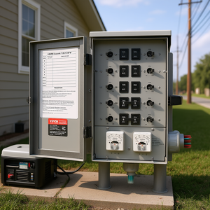 Interrupteur de transfert manuel Vevor 125A 4 pôles 120/240V monophasé pour connexion de générateur - Product Image 2