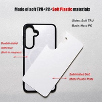Coques de téléphone vierges en TPU PC 2D à sublimation pour Samsung S25 Plus, avec recharge sans fil de haute qualité