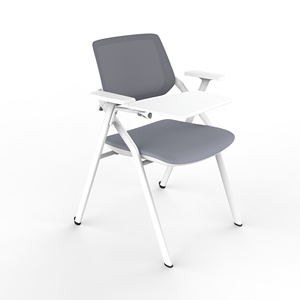 Chaise de formation ergonomique moderne avec <span class=keywords><strong>tablette</strong></span> d'écriture pivotante, chaise de bureau pliable en maille avec accoudoirs pour étudiants, salles de classe et salles de réunion - Product Image 5