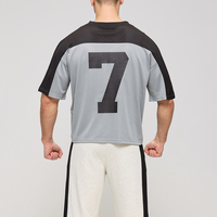 T-shirts en maille surdimensionnés et courts personnalisés pour hommes, T-shirts de fitness en maille à sublimation pour hommes, maillots de football pour hommes, chemise pour hommes