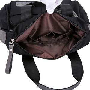 <span class=keywords><strong>Sac</strong></span> à bandoulière uni - <span class=keywords><strong>Sac</strong></span> d'école tendance de <span class=keywords><strong>style</strong></span> coréen - <span class=keywords><strong>Sac</strong></span> à <span class=keywords><strong>main</strong></span> en toile décontracté pour <span class=keywords><strong>femme</strong></span> de grande capacité - Product Image 4