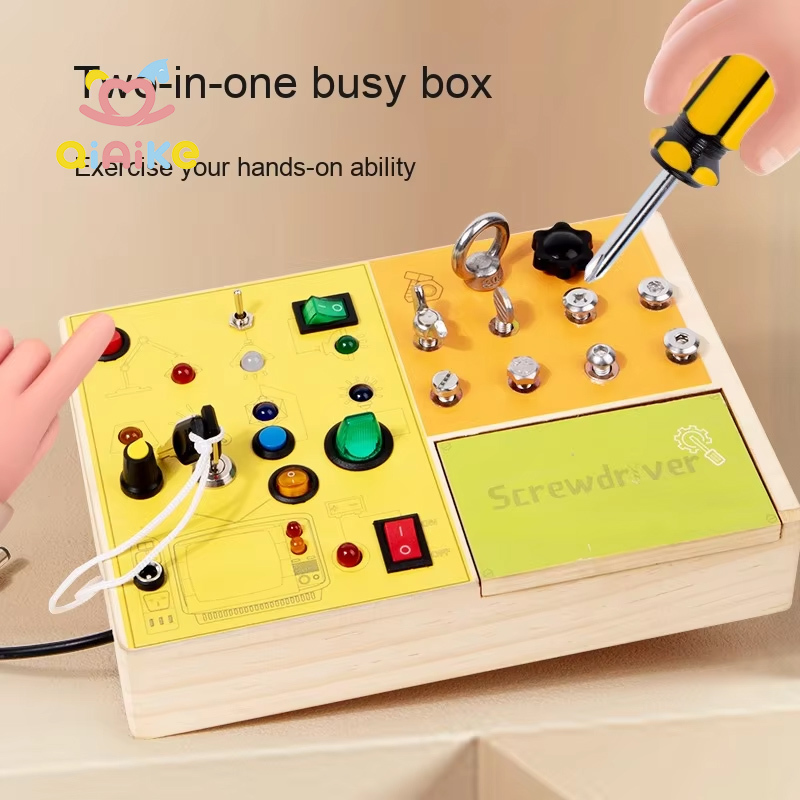 Wooden Toddler Sensory Educational Travel Toy