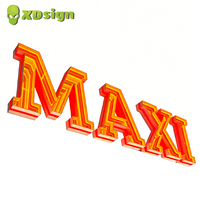 Lettres en relief LED personnalisées Infinity Abyss, étanches, en acrylique 3D, illuminées, contrôlées par Bluetooth, pour décoration extérieure de voiture