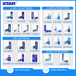 <span class=keywords><strong>Batterie</strong></span> agli Ioni di Litio Cilindriche XTAR OEM USB 1.5V <span class=keywords><strong>AA</strong></span> LR 3000mAh <span class=keywords><strong>Ricaricabili</strong></span> tramite Caricatore o Ricarica Rapida USB-C - Product Image 6