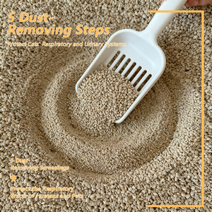 فضلات قطط طبيعية من البنتونيت الأصفر قابلة للتحلل وصديقة للبيئة ومزيلة للروائح، 1 كجم، من المصنع مباشرة - Product Image 2