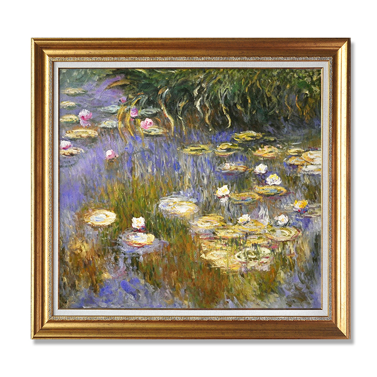 Yellow And Lilac Water Lilies