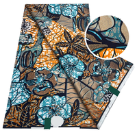 Kain Tenun Batik Jacquard Cetak Ankara Wax Afrika 100% Katun Super Holland Khusus untuk Sprei & Pakaian Anak Perempuan