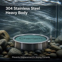 Diffuseur de bulles à brume ultra-fine en acier inoxydable 304 QY-A45 Quanying Pet, disque d'atomisation nano basse pression pour aquarium