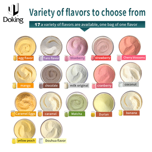 Doking nhà máy OEM Hot Bán Trà bong bóng thành phần không-nấu Caramel trứng bánh bột hương vị bột trái cây bột bánh bột - Product Image 6