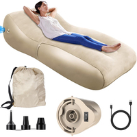 Chaises gonflables de détente automatiques extérieures de chaise longue gonflable avec le sofa d'air de pompe
