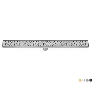 Desagüe de ducha de bañera de 24 '48' pulgadas Desague de Ducha Patrón de cubierta personalizable Drenaje de piso lineal de 1200MM - Product Image 5