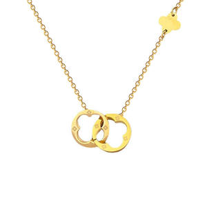 Großhandel Maßgefertigte Vergoldete Gliederketten-Choker Multi-Style Mode-Anhänger-Halskette für Damen Party ODM/OEM - Product Image 2