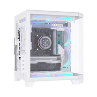 ALSEYE Special Design Computer Case 240 Cooler Ocean-3-W White Color PC Case With 3 Sides Glass Window