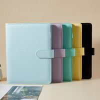 6 anneaux en cuir Pu planificateurs en gros Journal carnet de notes classeur de Budget pour cadeau