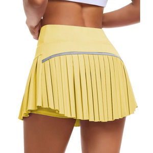 Rok Lipit Multi-Warna Fashion Musim Panas Terlaris Anti-Exposure Pinggang Tinggi Rok Pendek Olahraga Fitness Bernapas Rok Tenis - Product Image 5