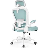 Chaise de bureau FelixKing, chaise de bureau ergonomique avec support lombaire réglable, en matériau PP, chaise d'ordinateur à dossier haut, chaise de bureau