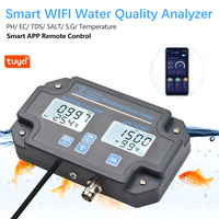 Moniteur d'aquarium intelligent 6-en-1 WiFi compteur de salinité numérique PH/EC/TDS/TEMP enregistreur de qualité de l'eau testeur App télécommande