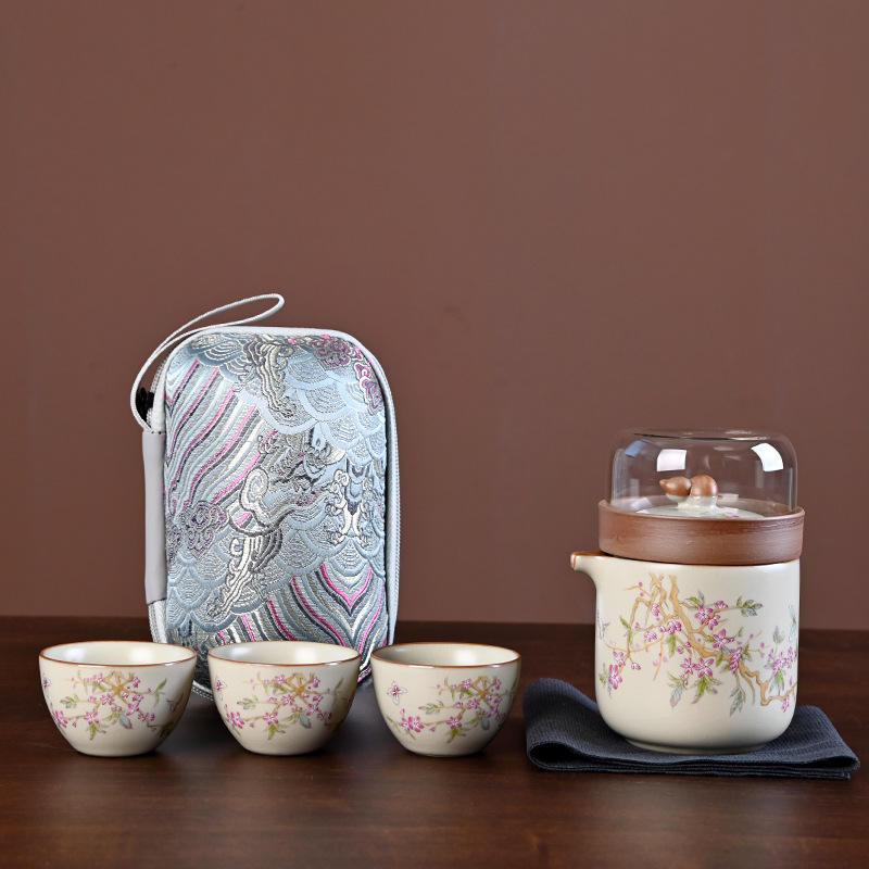 Tasse à boisson rapide en porcelaine Ru * motif floral