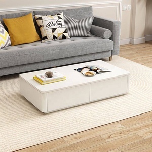 Table basse en bois massif de style français, meuble <span class=keywords><strong>TV</strong></span> avec rangement, design moderne pour salon, petit appartement, à poser au sol/mur - Product Image 3